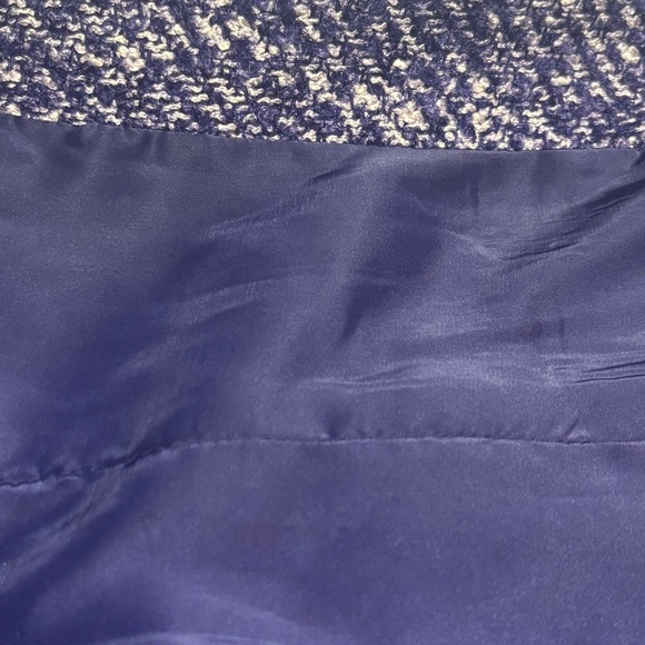 Talbots Purple Tweed Open Front Wool/Mohair/Alpaca Blazer Size 6 - Picture 6 of 10